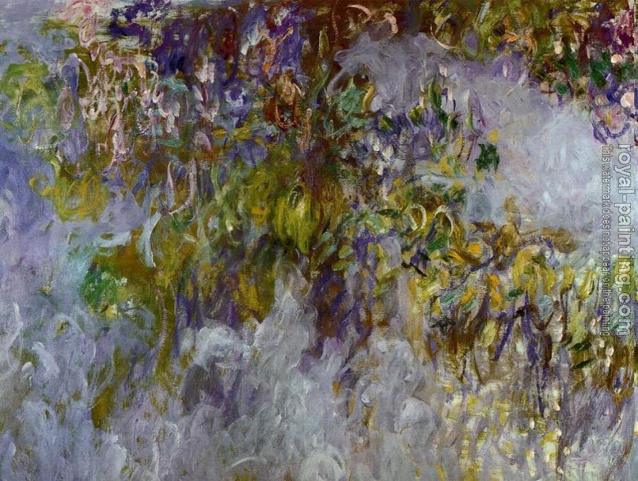 Claude Oscar Monet : Wisteria, left half